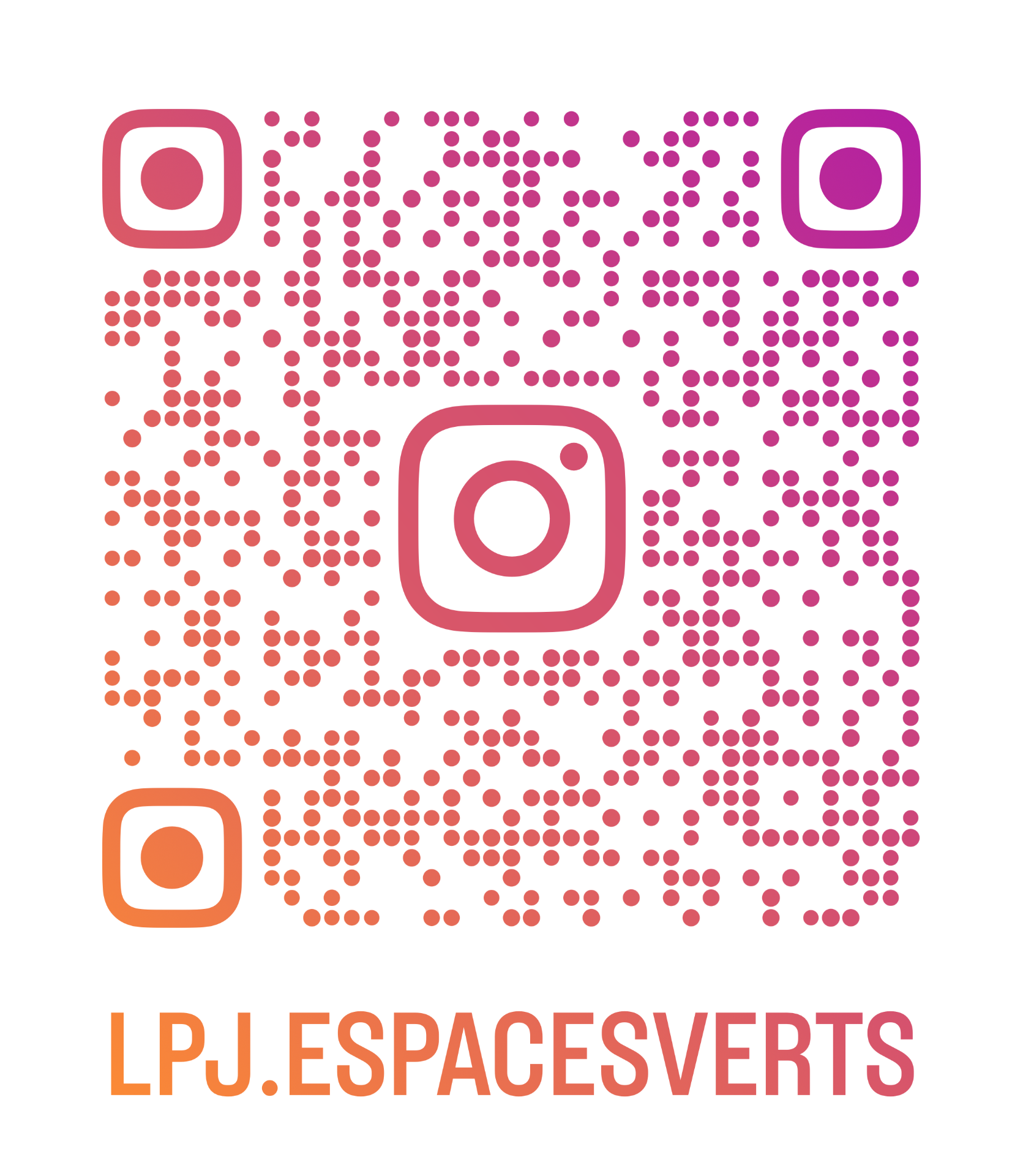 QR code Instagram Les plaisirs des jardins